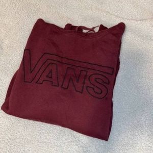 Vans Burgundy Hoodie - Large